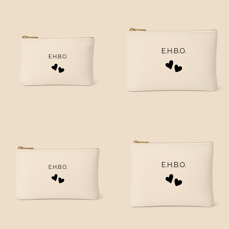 Etui zonder blok – persoonlijk bewaaretui voor mama & baby (lettertype Raleway)