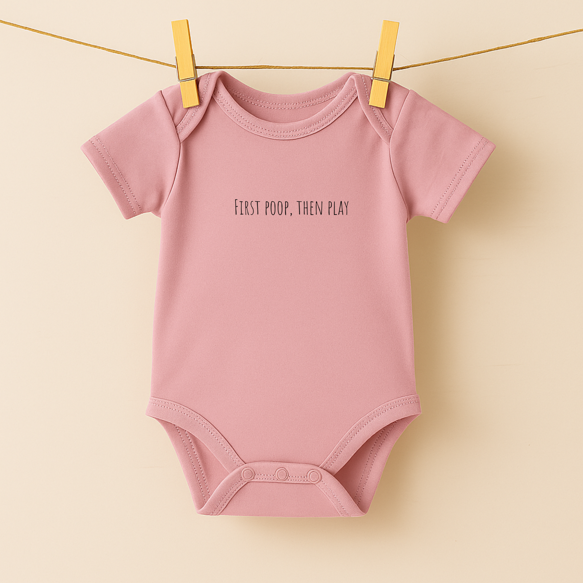 Romper roze – korte mouw