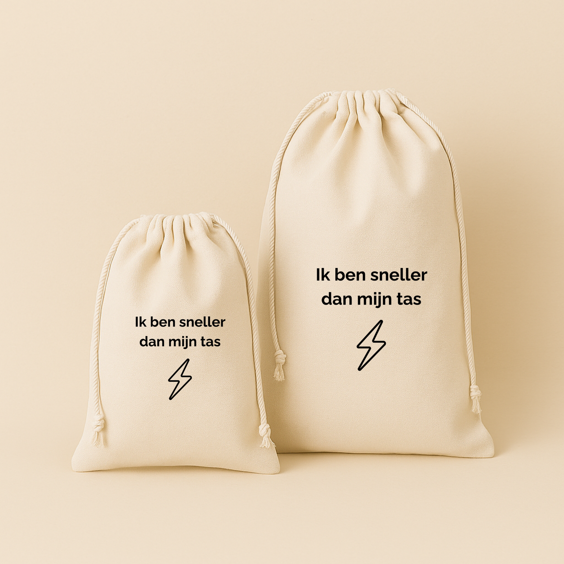 Gym- en zwemtas / Bewaarzak – stijlvol & praktisch (lettertype Raleway)