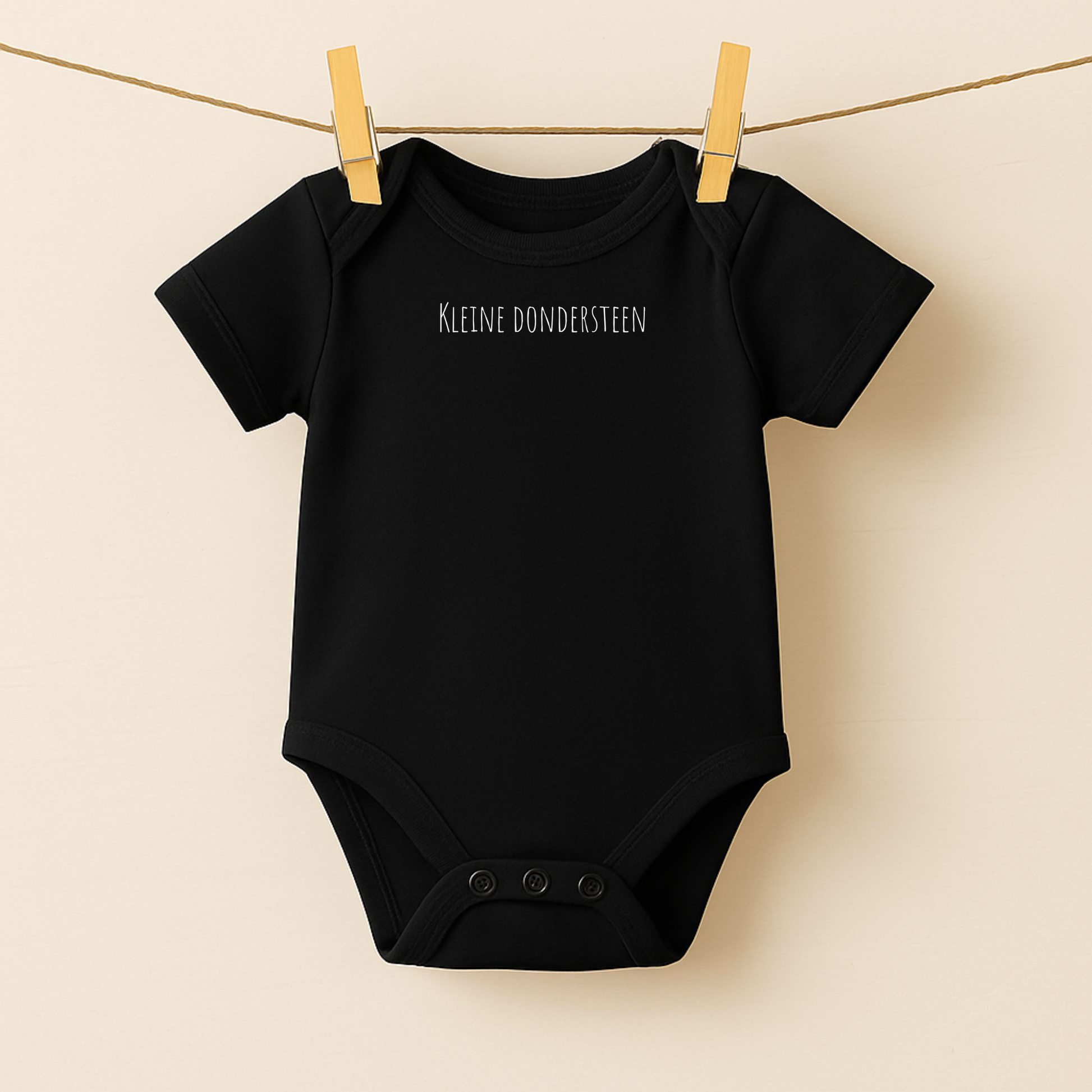 Romper zwart – korte mouw