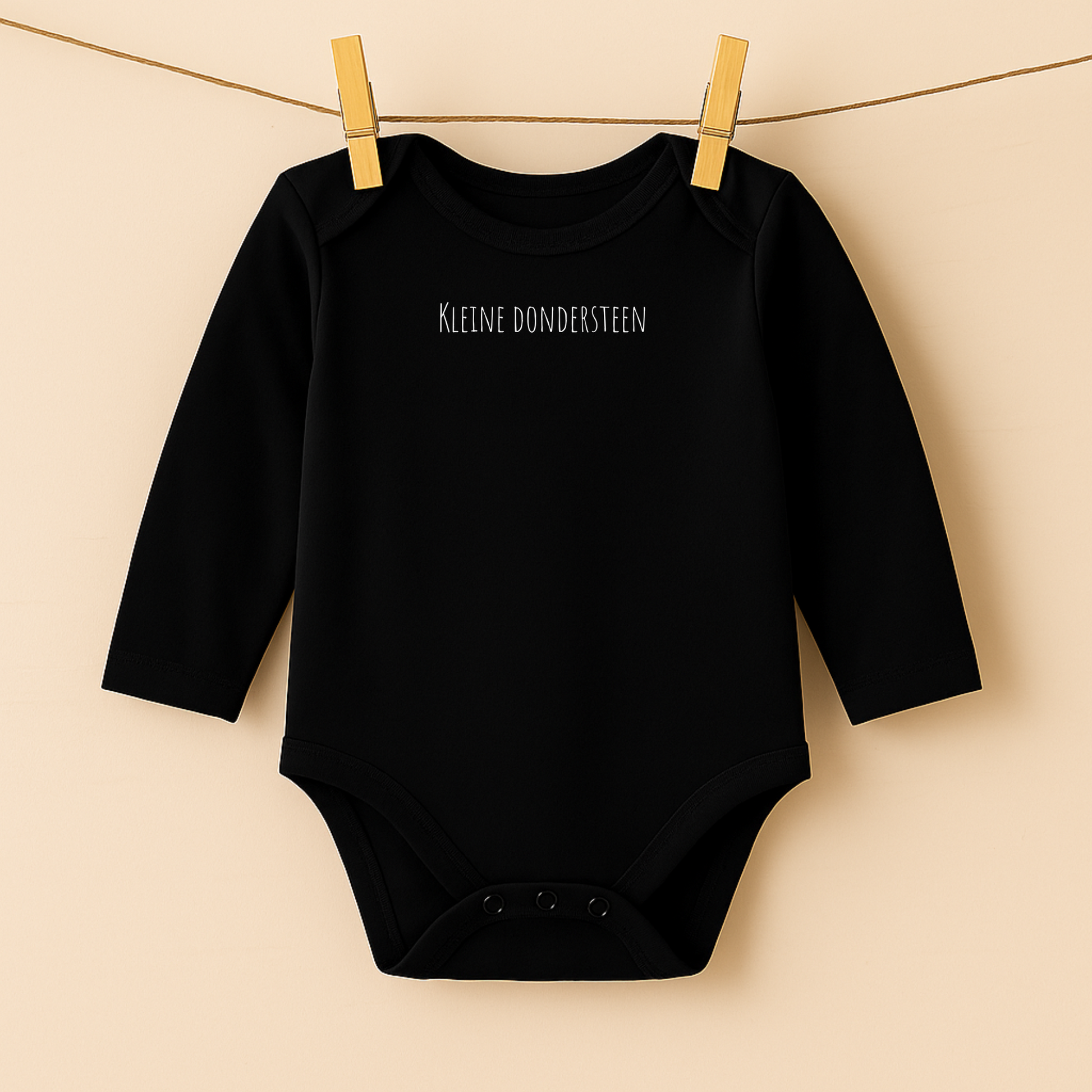 Romper zwart – lange mouw