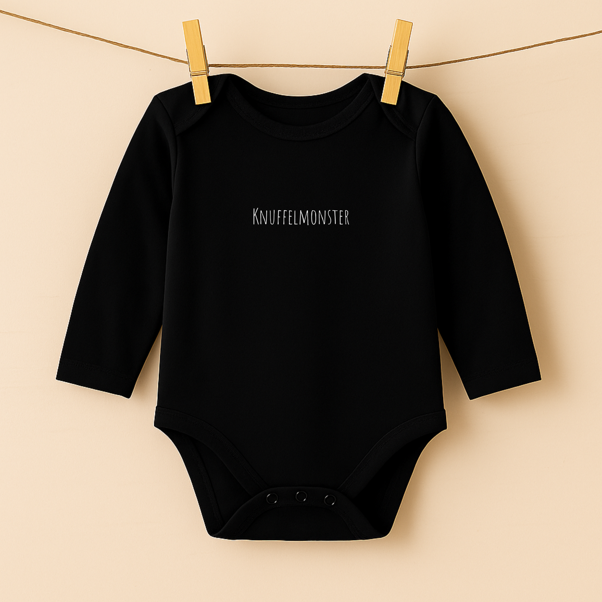 Romper zwart – lange mouw