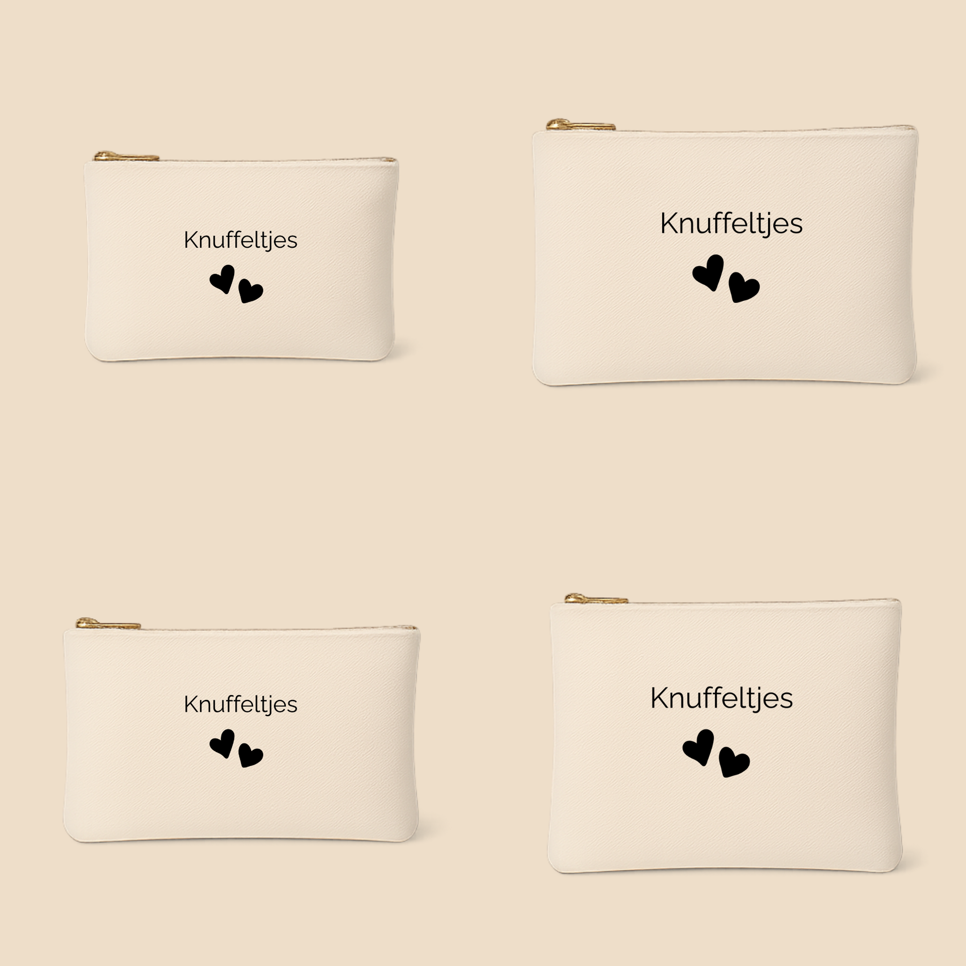 Etui zonder blok – persoonlijk bewaaretui voor mama & baby (lettertype Raleway)