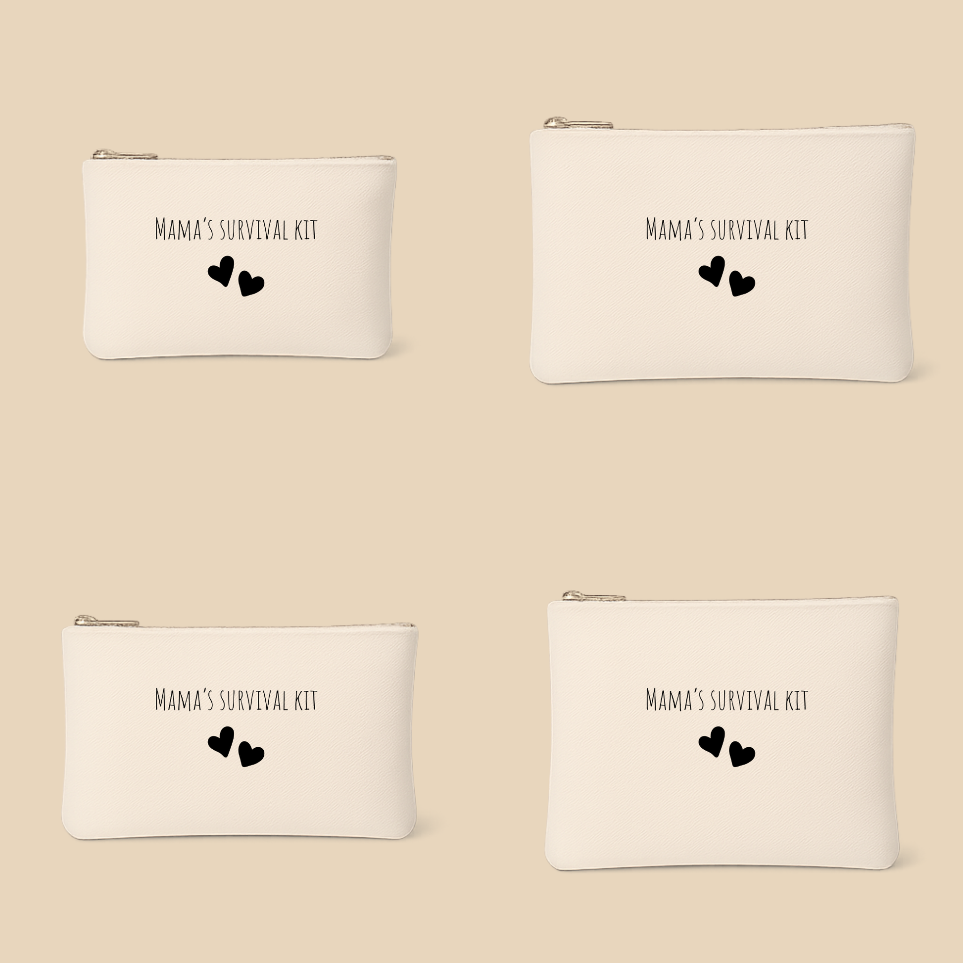 Etui zonder blok – persoonlijk bewaaretui voor mama & baby (lettertype Amatic SC)