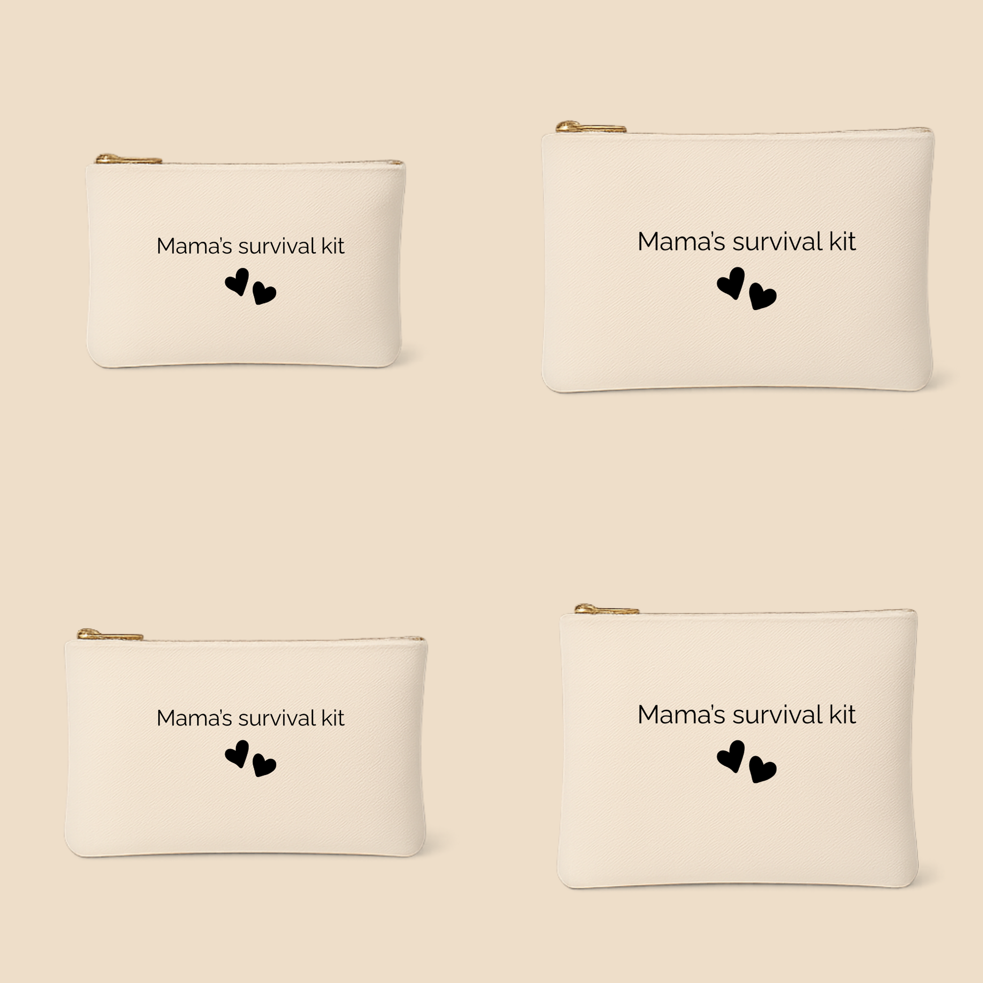 Etui zonder blok – persoonlijk bewaaretui voor mama & baby (lettertype Raleway)