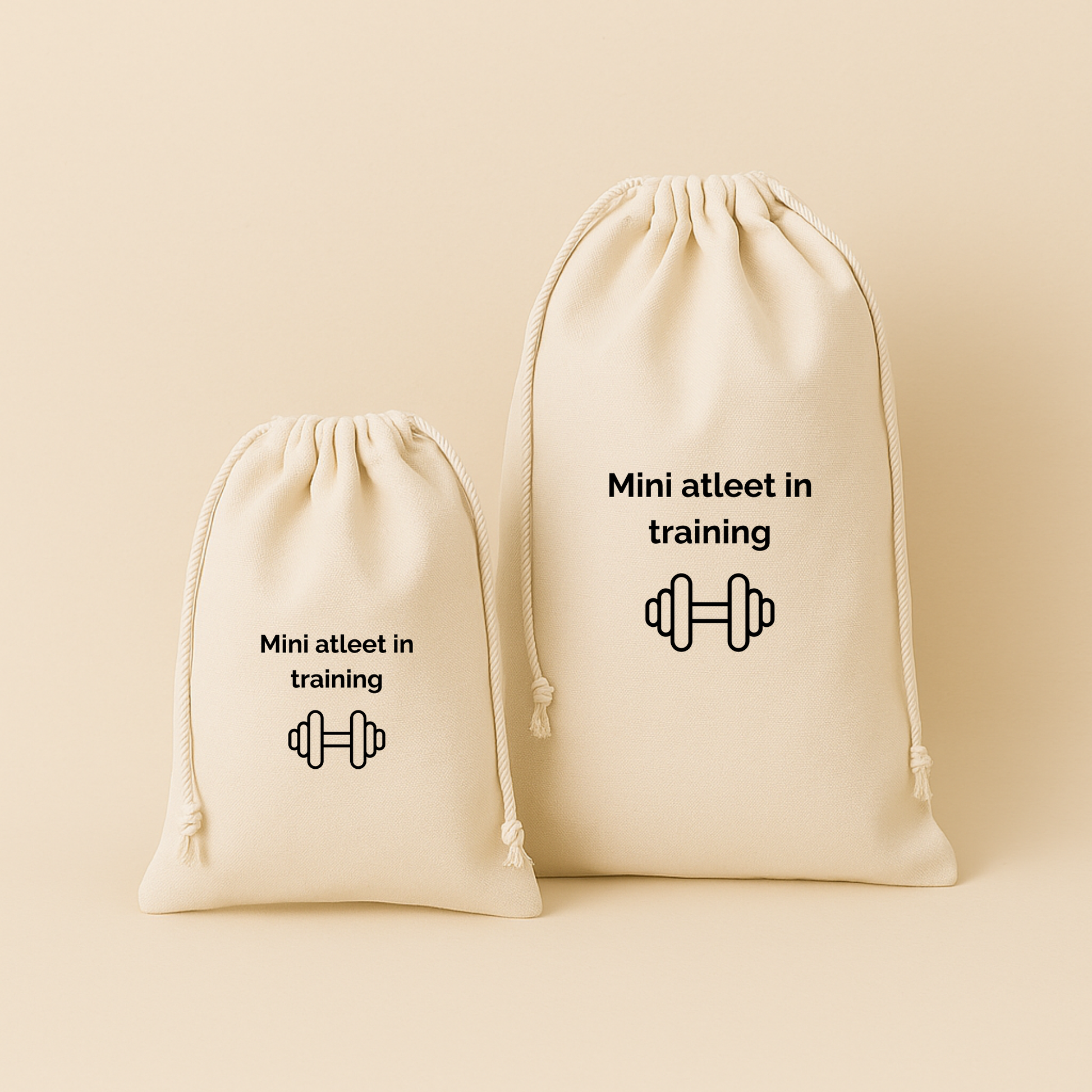 Gym- en zwemtas / Bewaarzak – stijlvol & praktisch (lettertype Raleway)