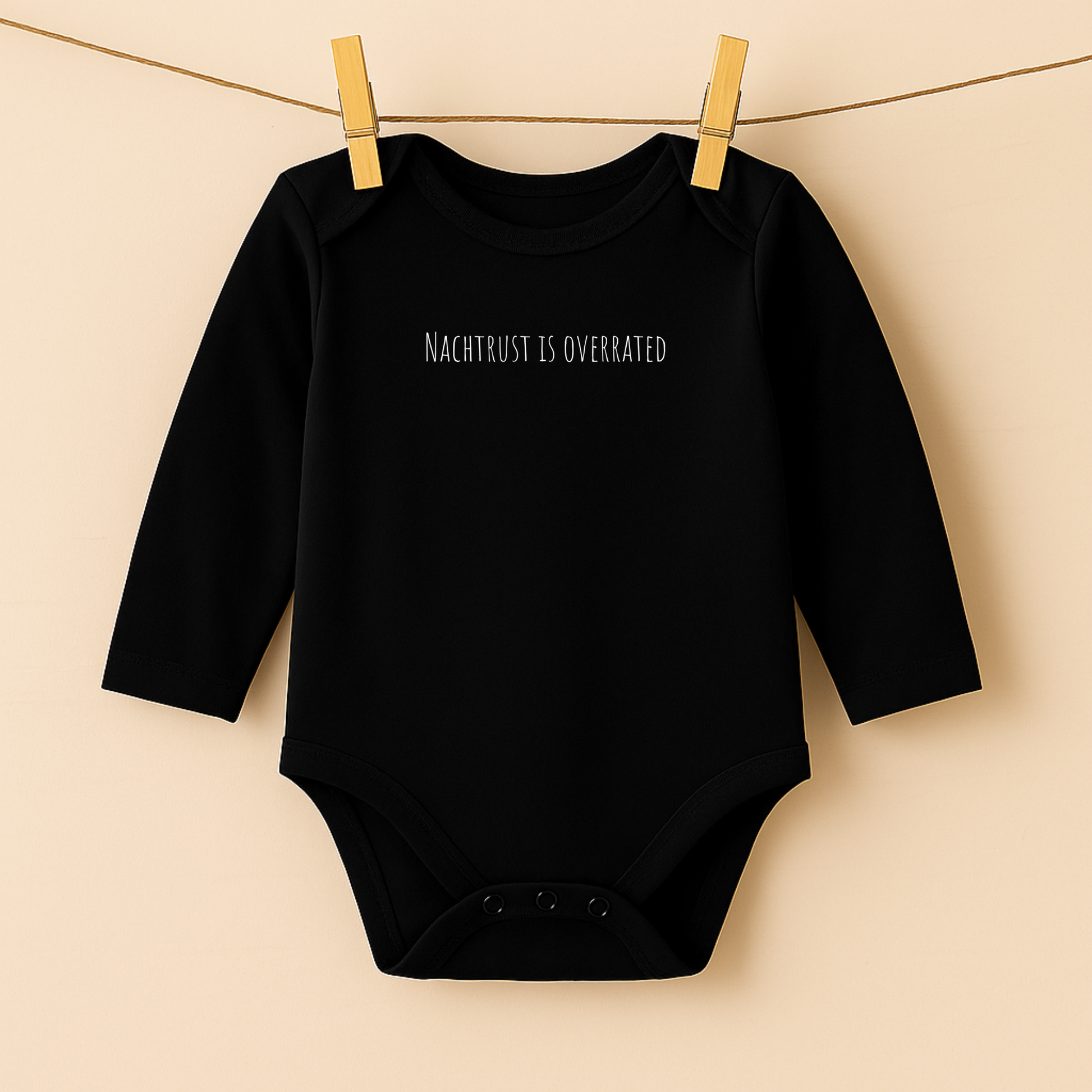 Romper zwart – lange mouw