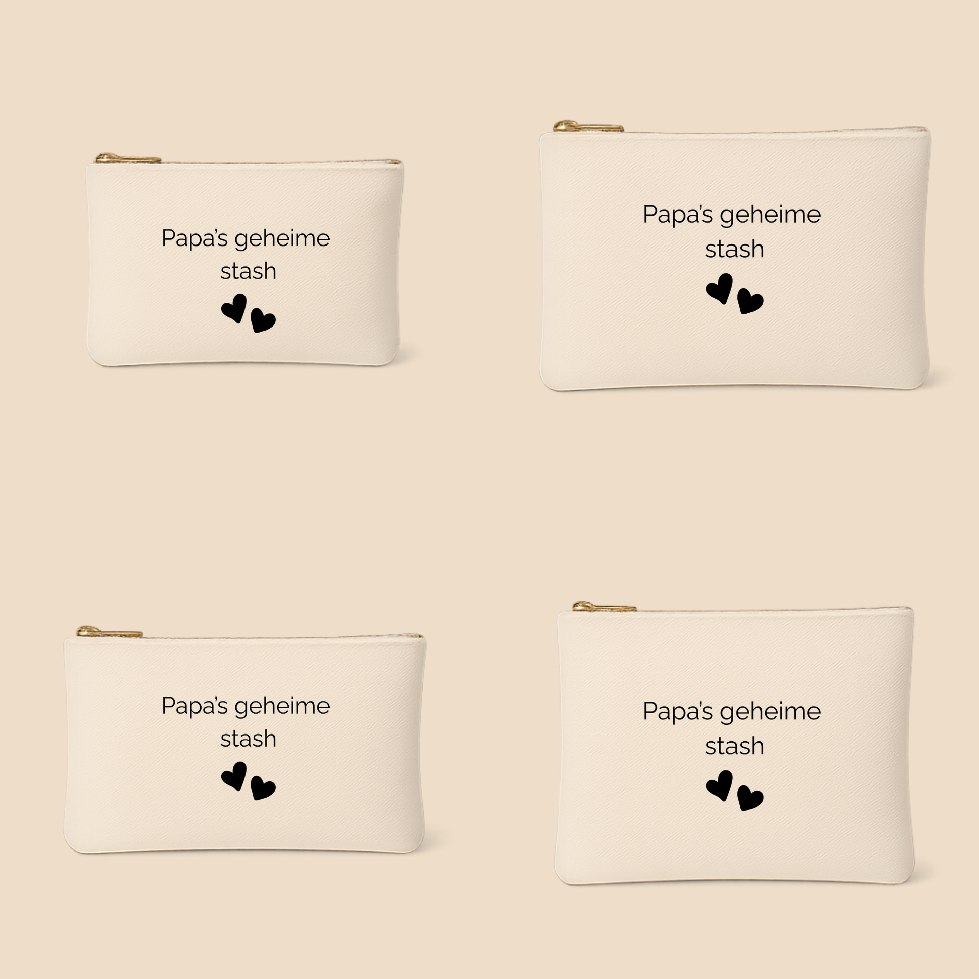 Etui zonder blok – persoonlijk bewaaretui voor mama & baby (lettertype Raleway)