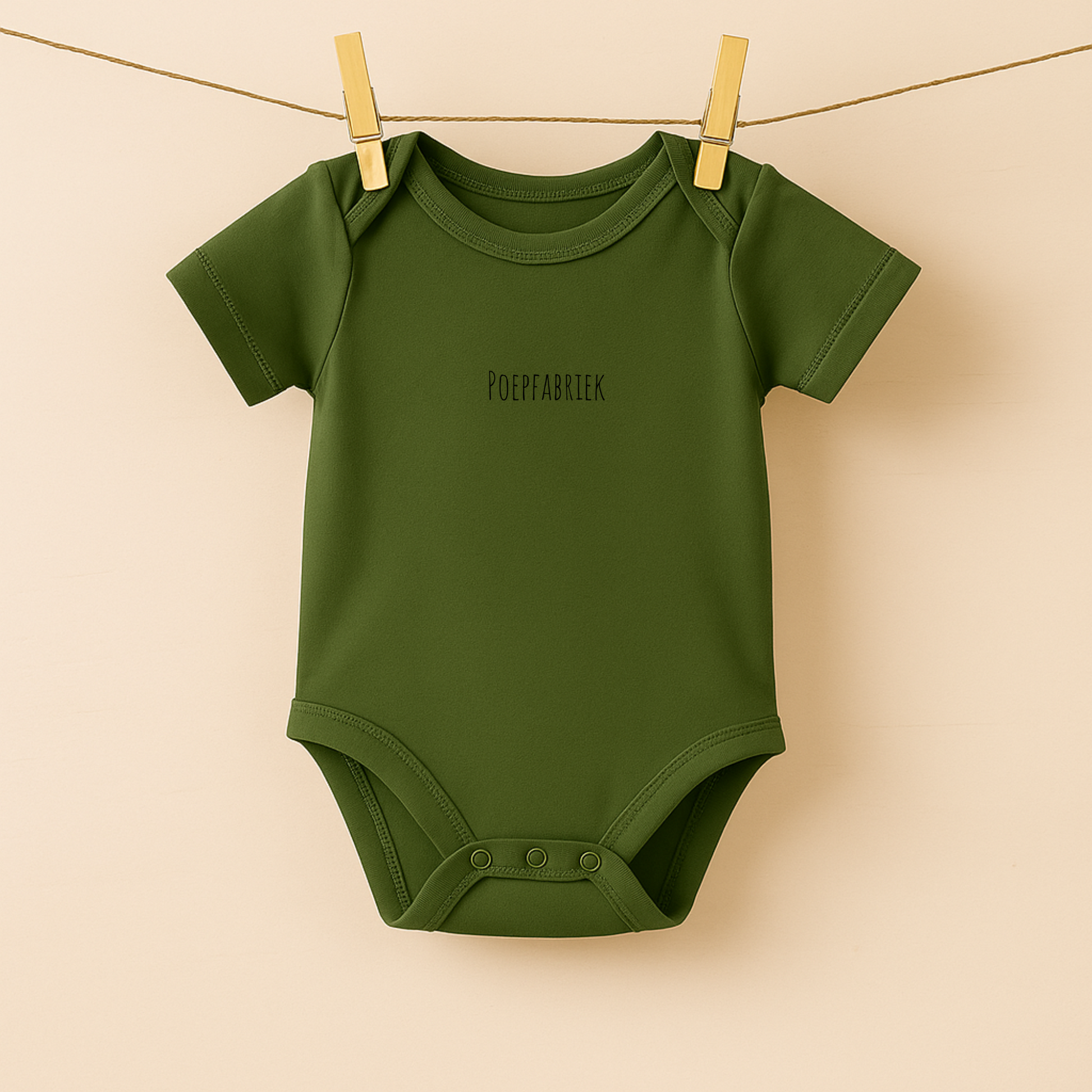 Romper legergroen – korte mouw