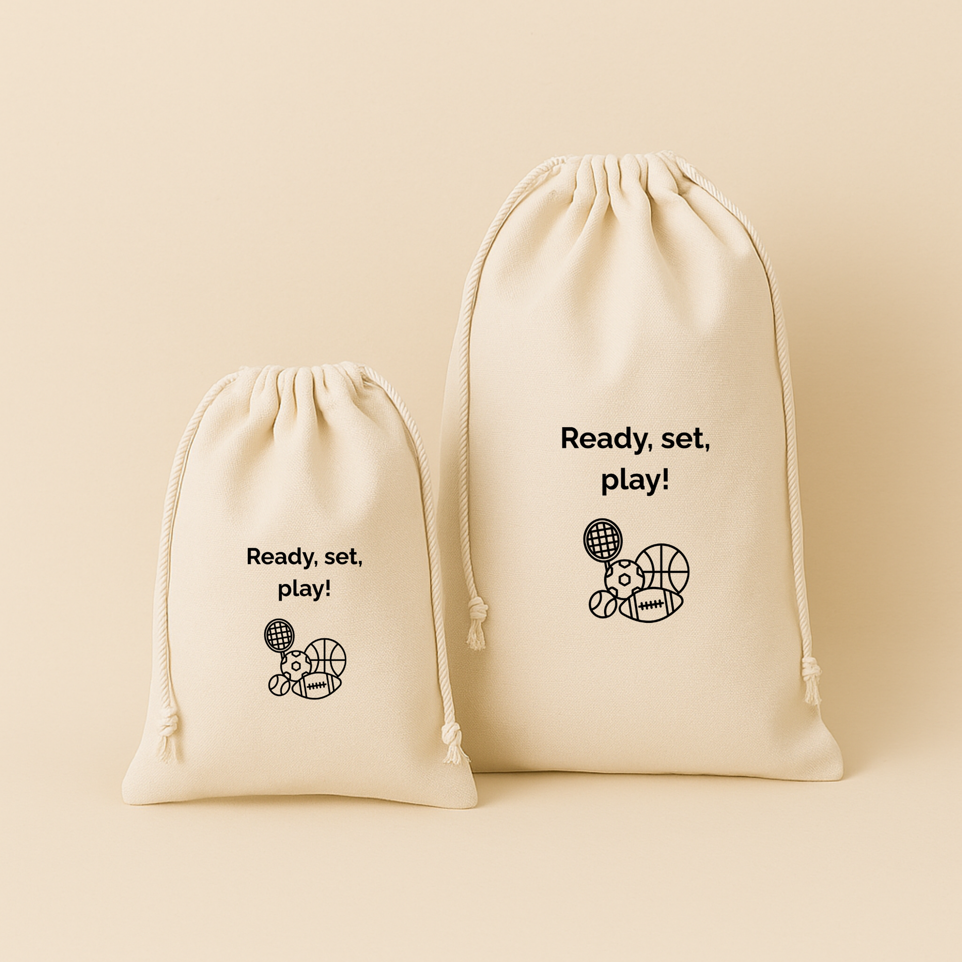 Gym- en zwemtas / Bewaarzak – stijlvol & praktisch (lettertype Raleway)