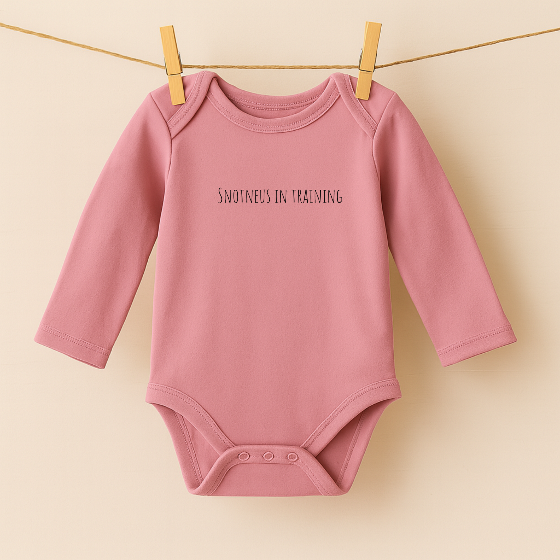 Romper roze – lange mouw