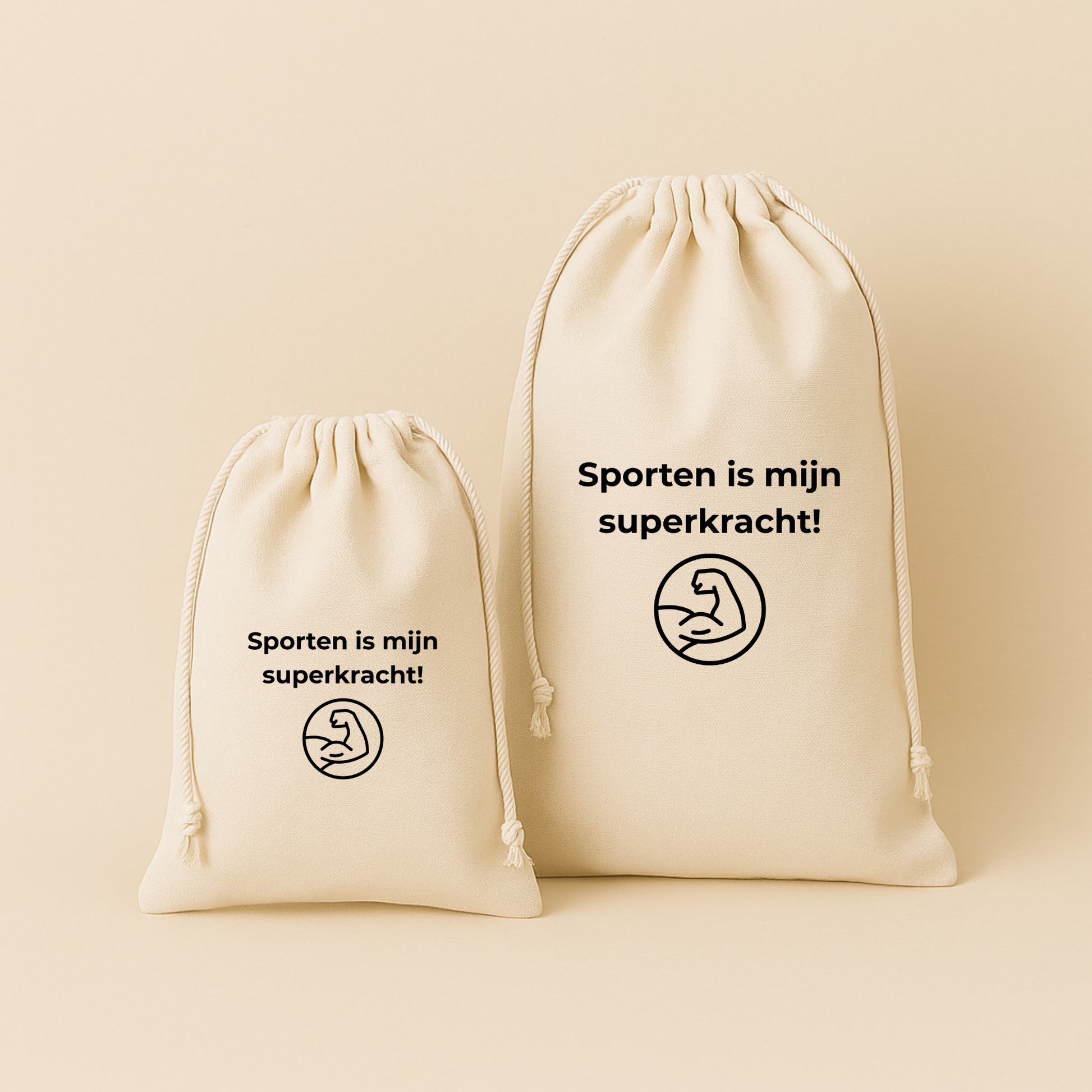 Gym- en zwemtas / Bewaarzak – persoonlijk & multifunctioneel (lettertype Montserrat)