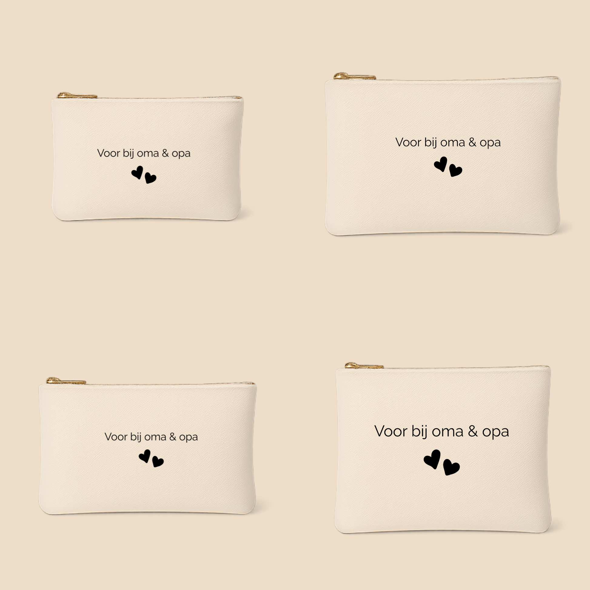 Etui zonder blok – persoonlijk bewaaretui voor mama & baby (lettertype Raleway)