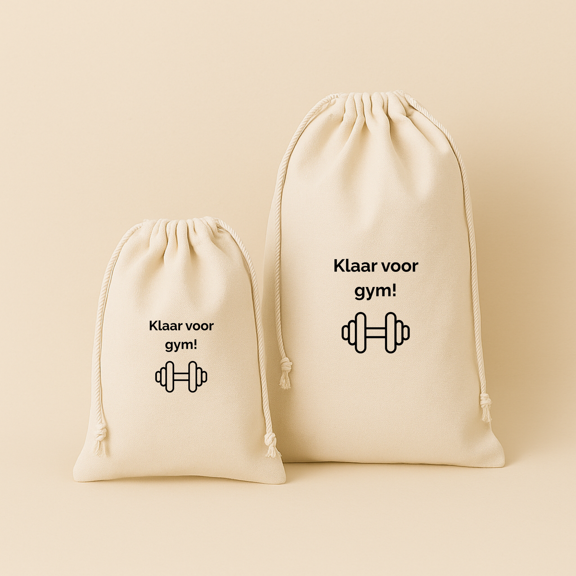 Gym- en zwemtas / Bewaarzak – stijlvol & praktisch (lettertype Raleway)